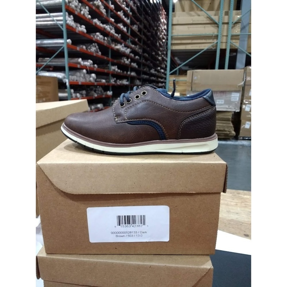 dress oxford shoes Mix No6 lace up,Dark Brown 13M US